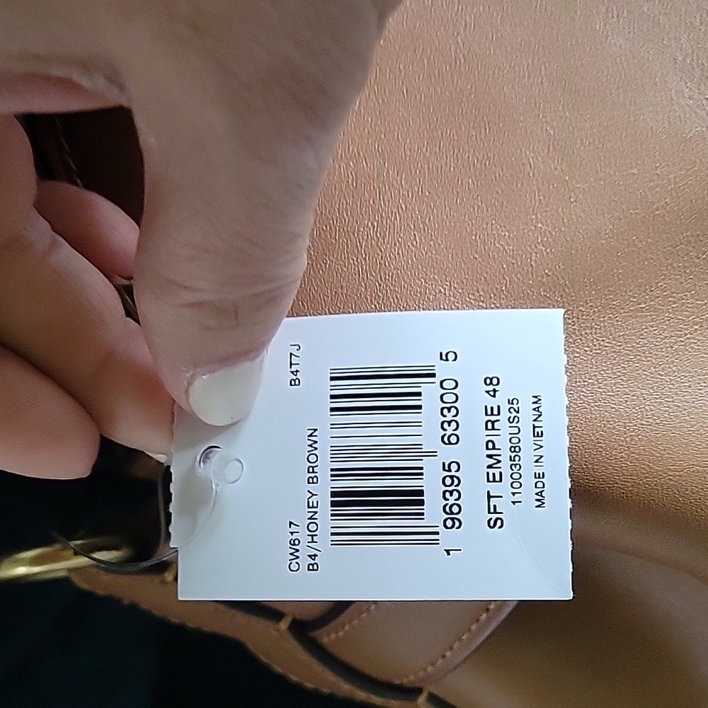 Coach Soft Empire Carryall Bag 48 NWT In Honey Brown - Picture 12 of 14